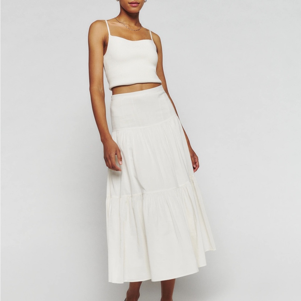 Reformation Adriana Midi Skirt